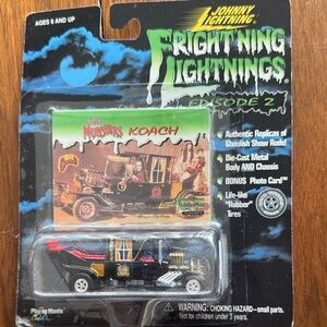 Johnny Lightning Fright'N'Lights The Munsters Koach Die-Cast Car - Black & Gold